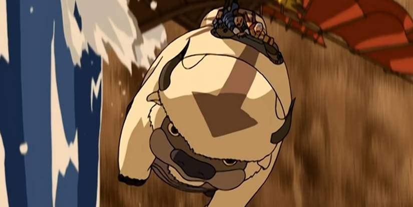 Appa flying in the Last Airbender