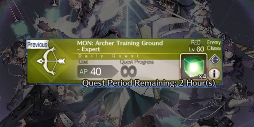 Archer Training Ground Expert  is a quest to do to grind for Phoenix Feathers