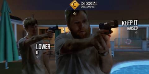 As Dusk Falls Lower It or Keep It Raised will decide if this situation ends in violence