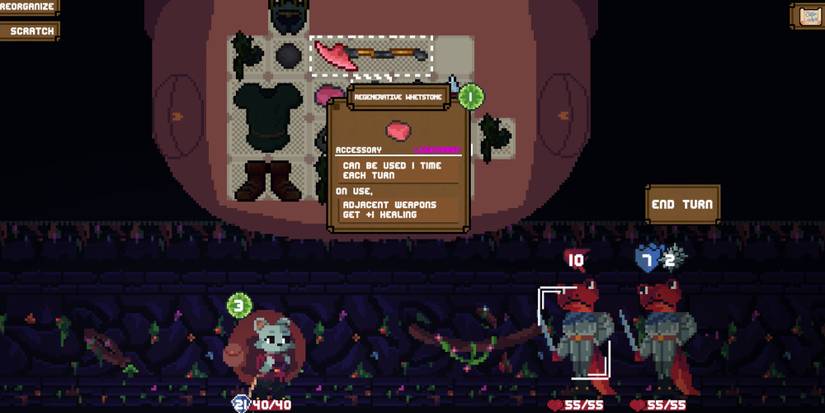 Backpack Hero - Looking At A Regenerative Whetstone Mid-Combat