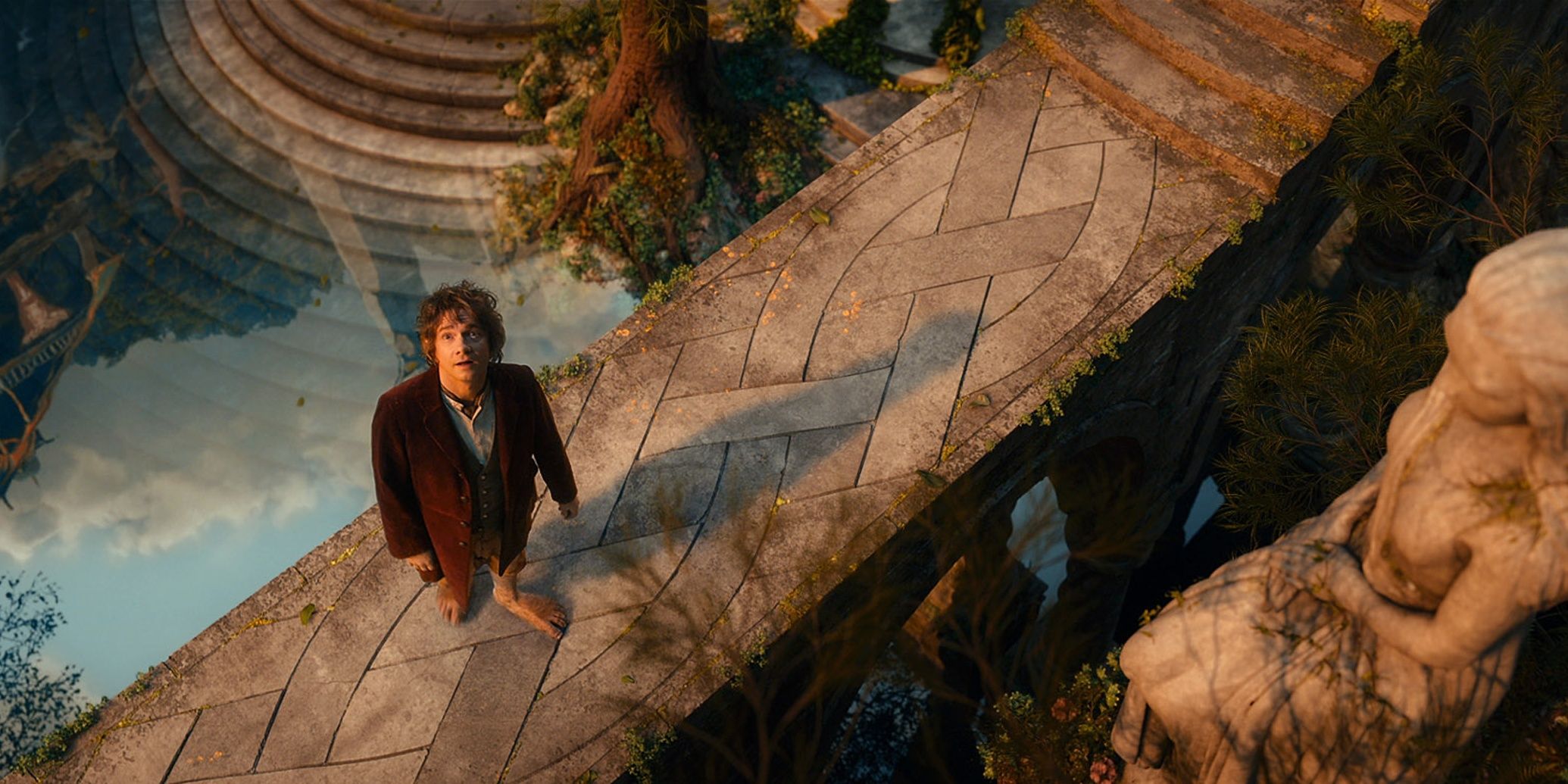 Bilbo in Rivendell in The Hobbit: An Unexpected Journey