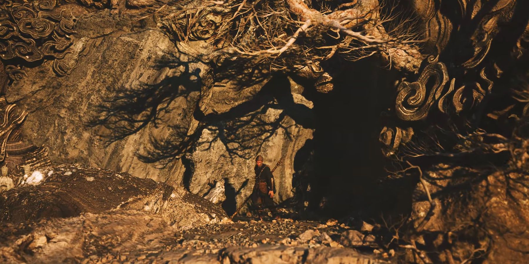 Black Myth Wukong Cave Sunset