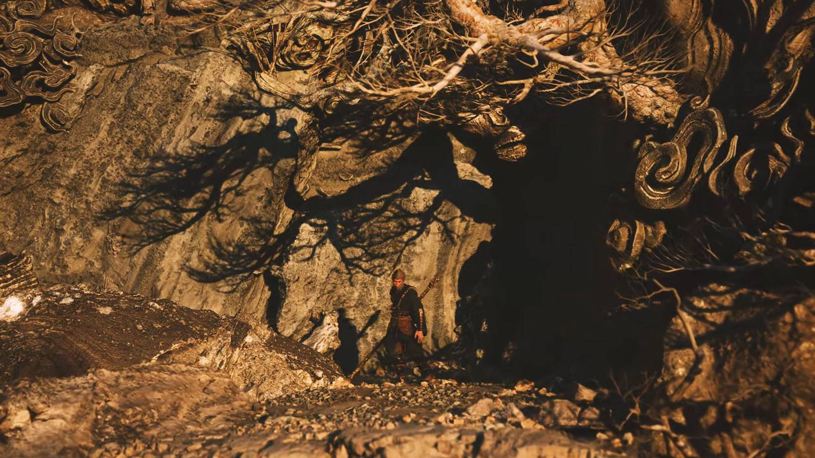 Black Myth Wukong Cave Sunset