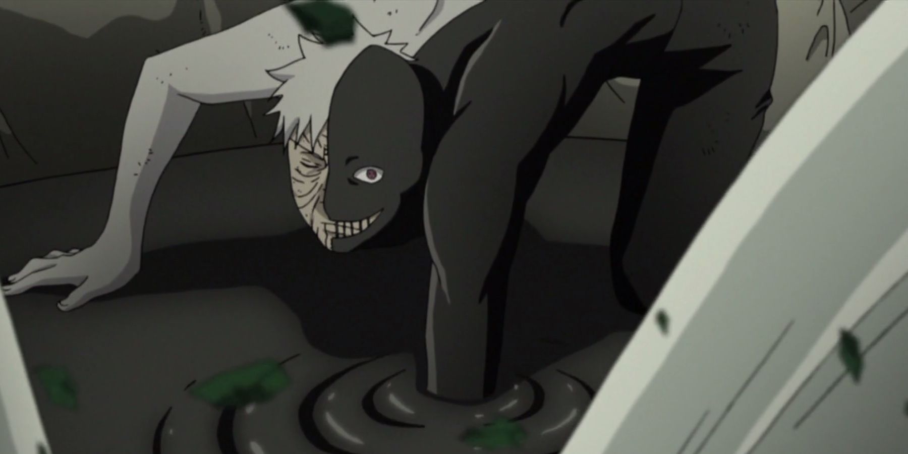 Black Zetsu takes over Obito's body