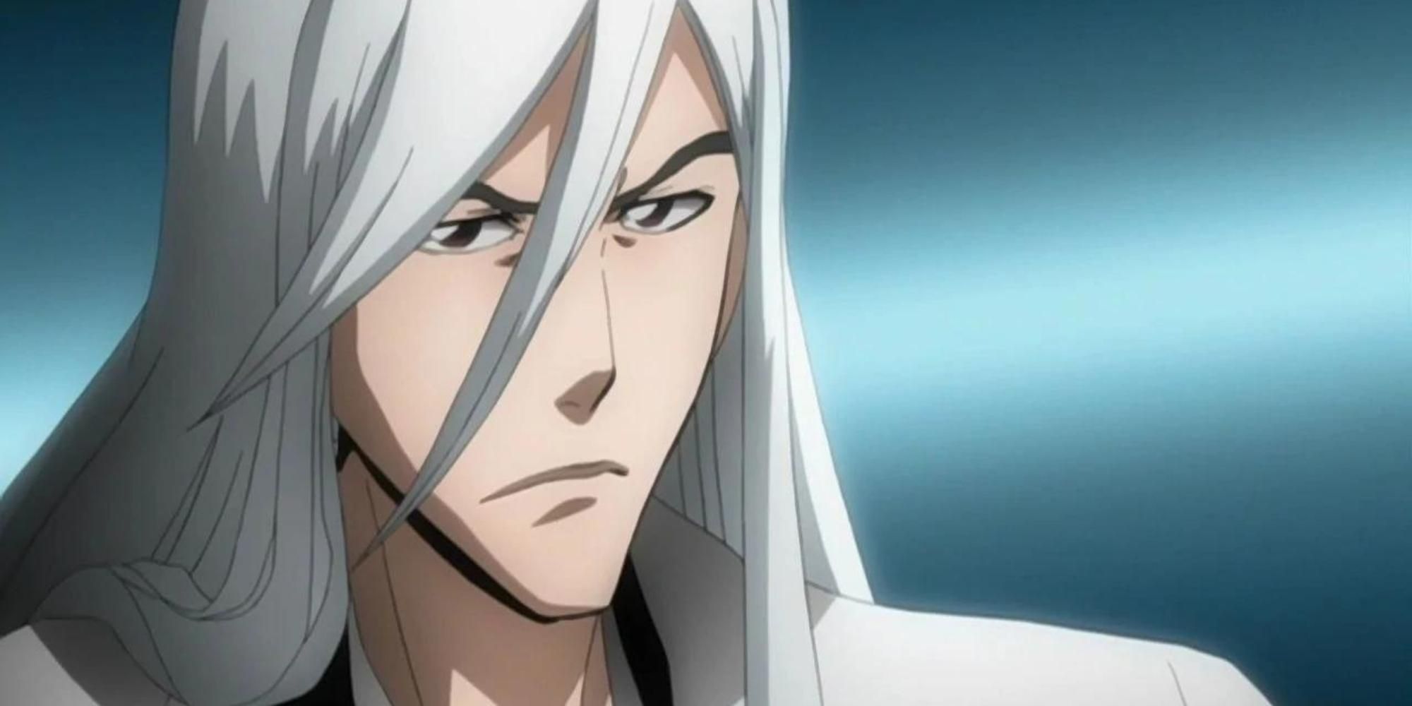 Jushiro Ukitake With A Stern Expression in Bleach