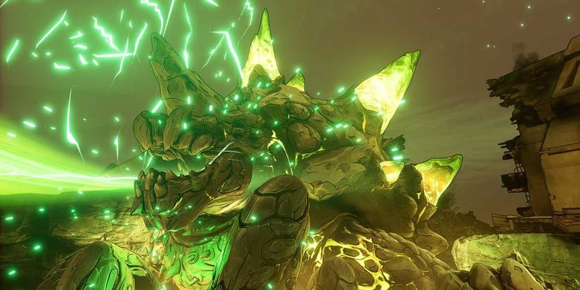 Borderlands 3 Ruiner boss with glowing radiation