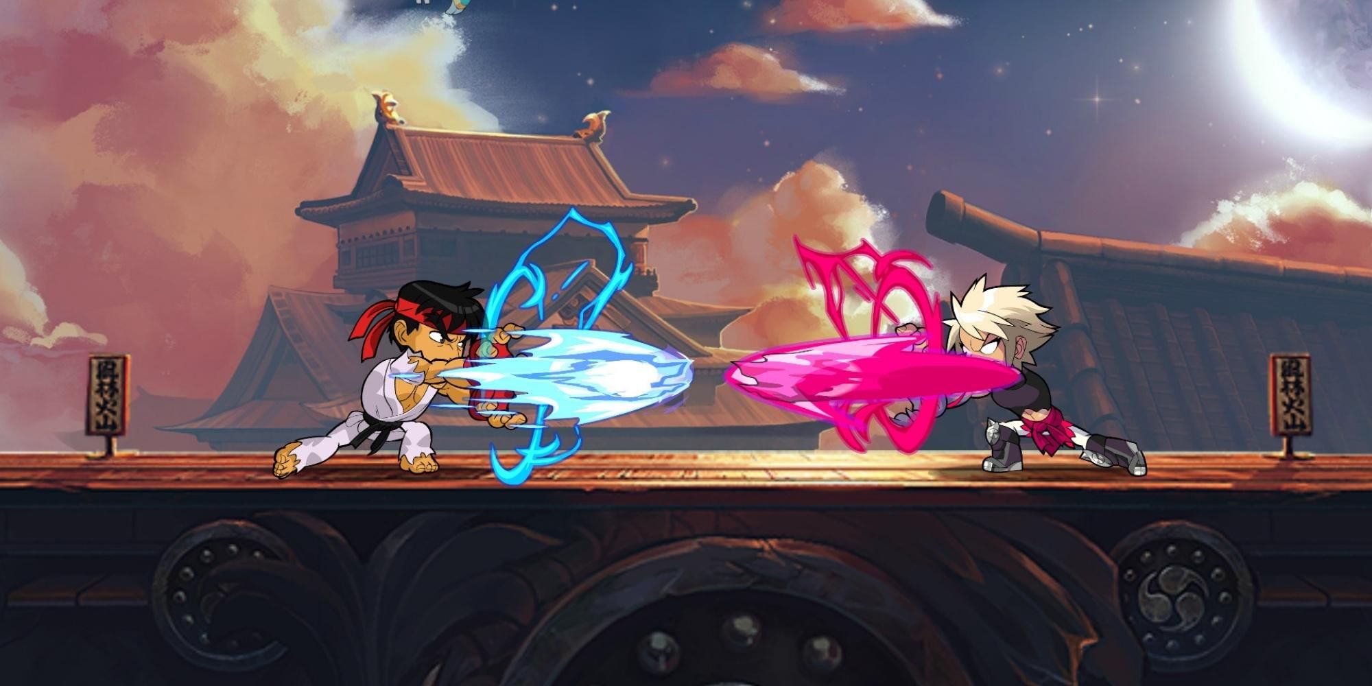 characters fighting in Brawlhalla 