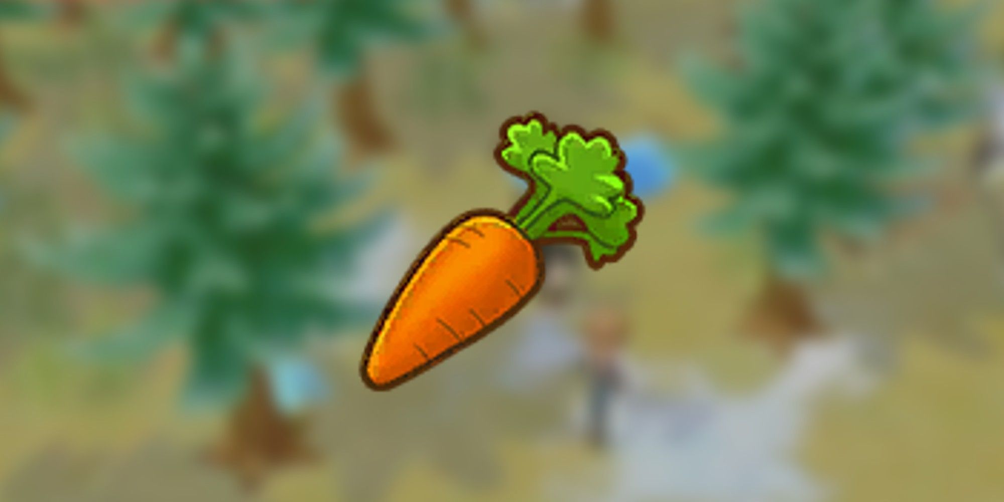 Carrot in front of a snowy background in Story of Seasons: Pioneers of Olive Town