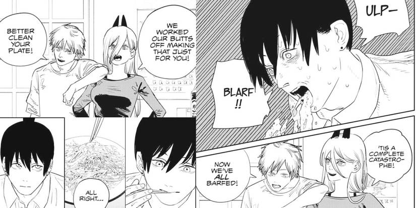 Chainsaw Man Aki Barfs Out Denji And Power's Cooking
