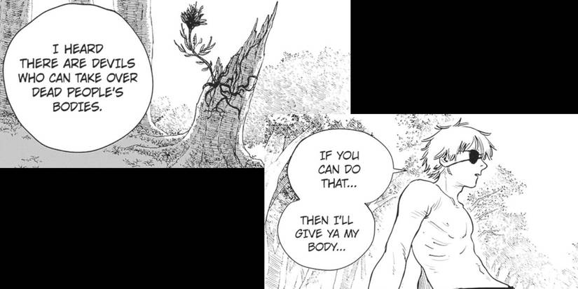 Chainsaw Man Denji Pledging His Body To Pochita