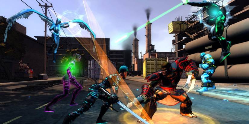 superhero battle in Champions Online