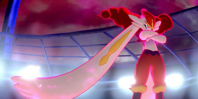 Cinderace Pokemon posing