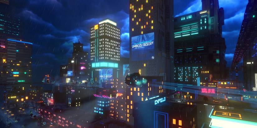 Cloudpunk - Driving Around town