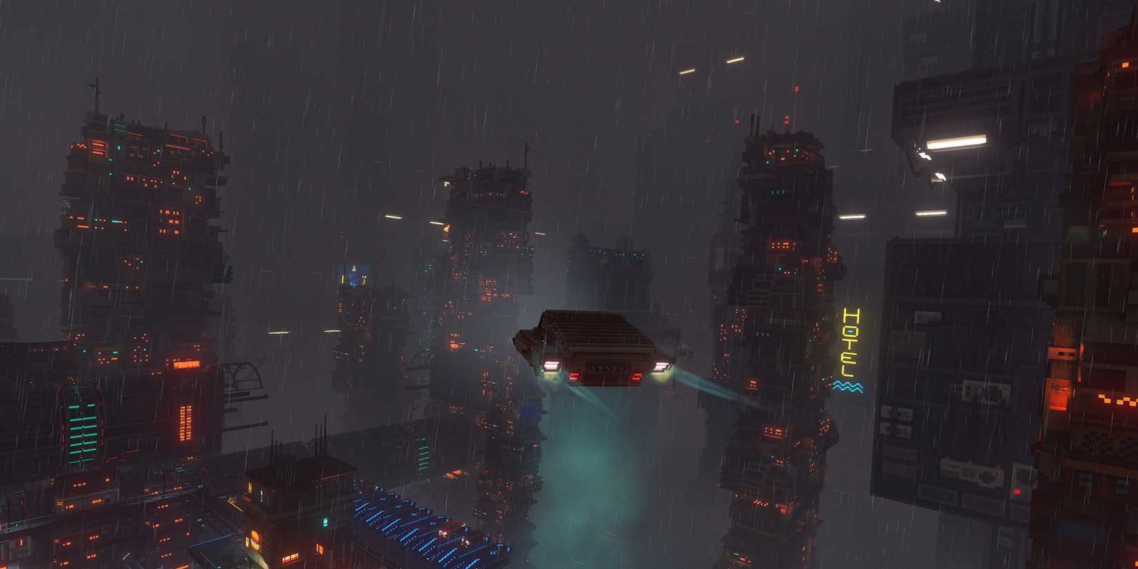 Cloudpunk - Hover Car driving