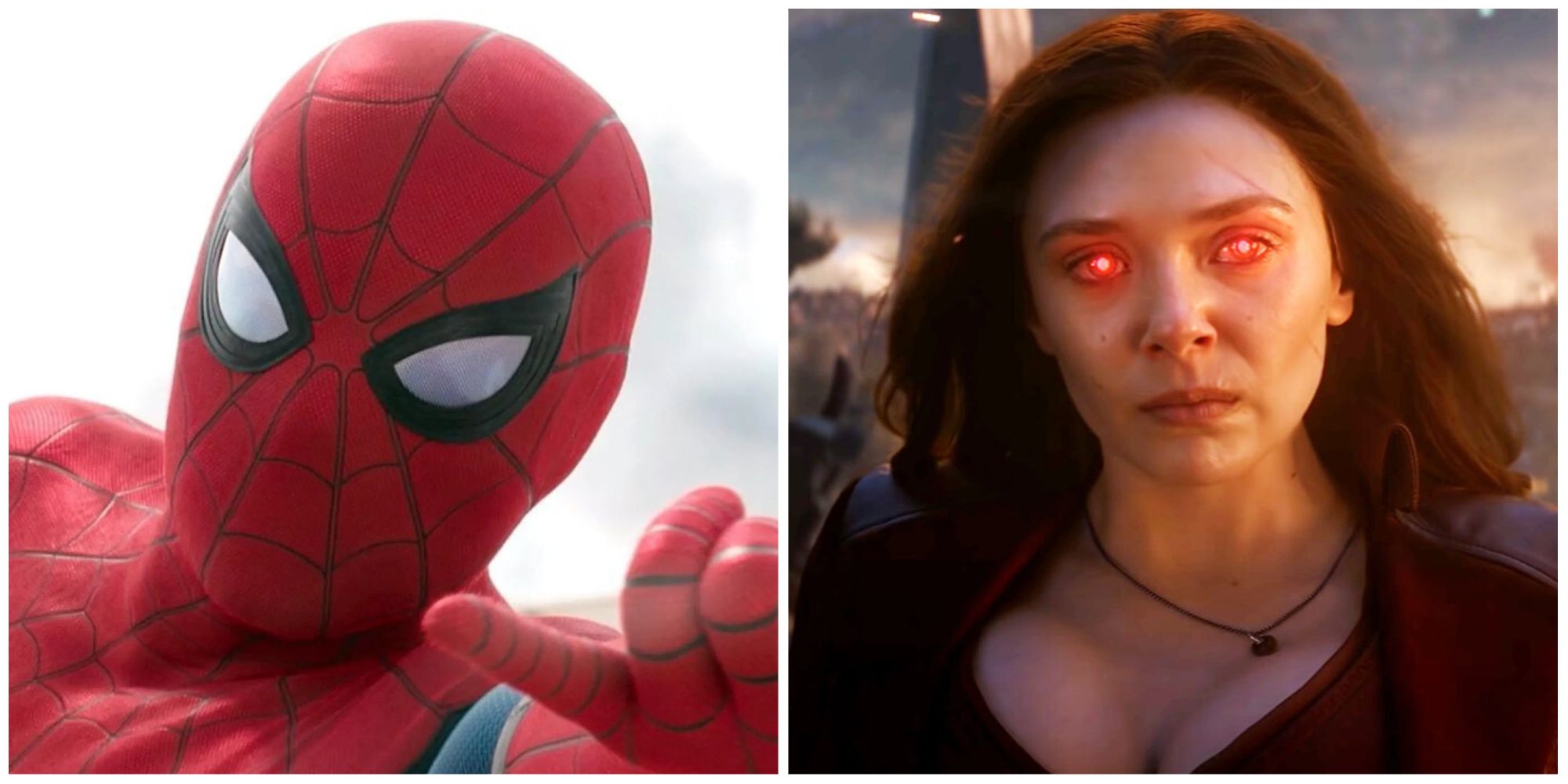MCU Characters Who Wear The Most Impractical Clothes Wanda Scarlet Witch Peter Parker Spider-Man