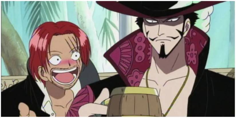 Shanks Drinking With Mihawk