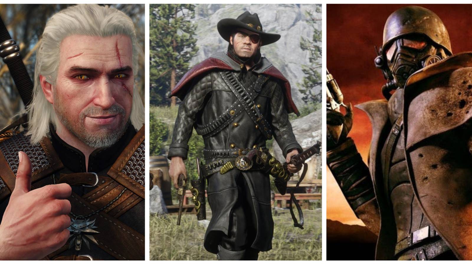 witcher 3, red dead online, fallout new vegas
