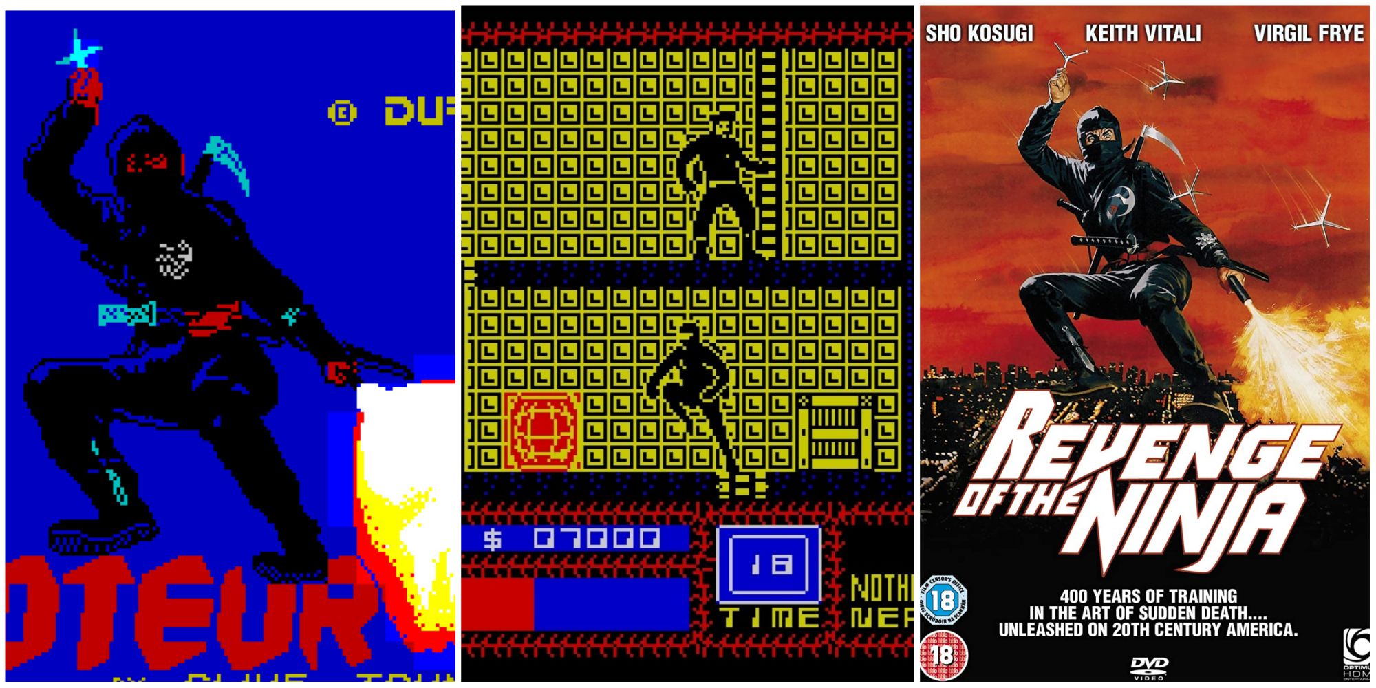 The Saboteur Loading Screen, The Saboteur Gameplay, Revenge Of The Ninja Box Art