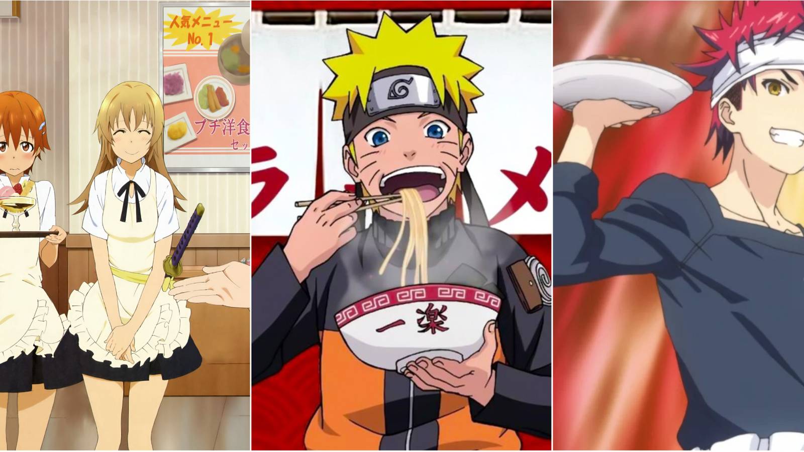 anime characters in restaurants