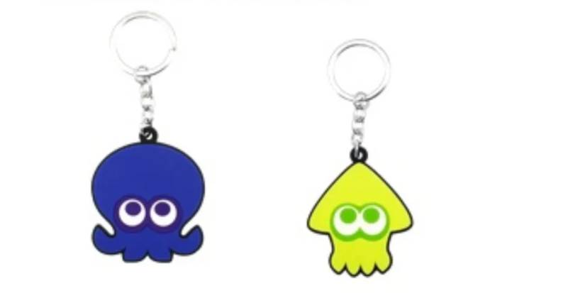 Octopus and squid keyrings.