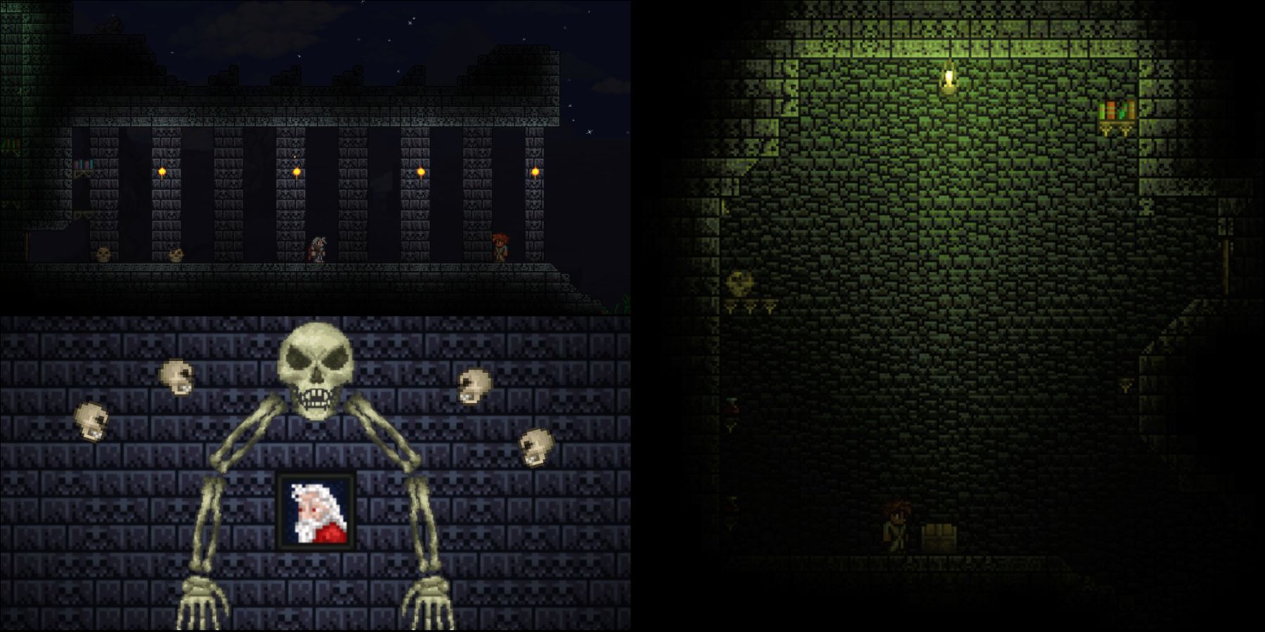 Split Image Terraria How To Get Into The Dungeon