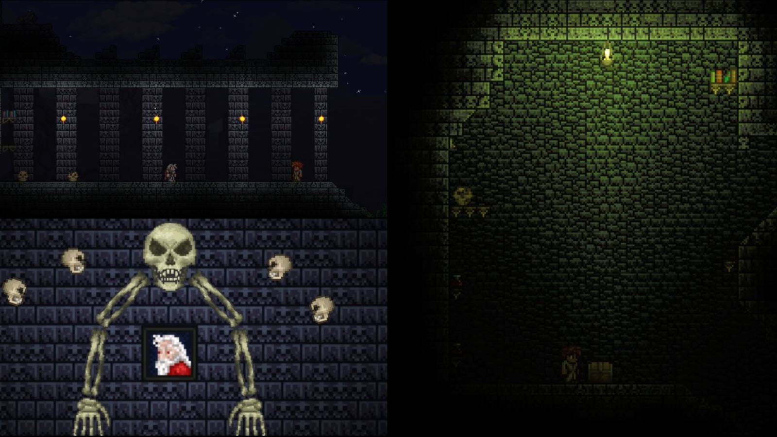 Split Image Terraria How To Get Into The Dungeon
