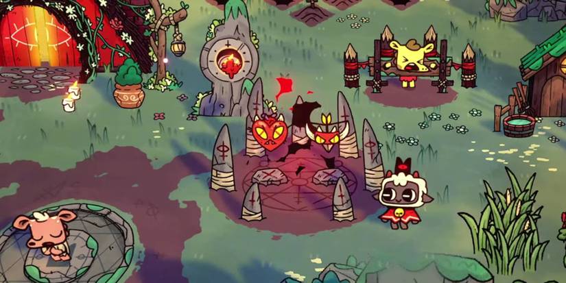 Cult of the Lamb demon circle.