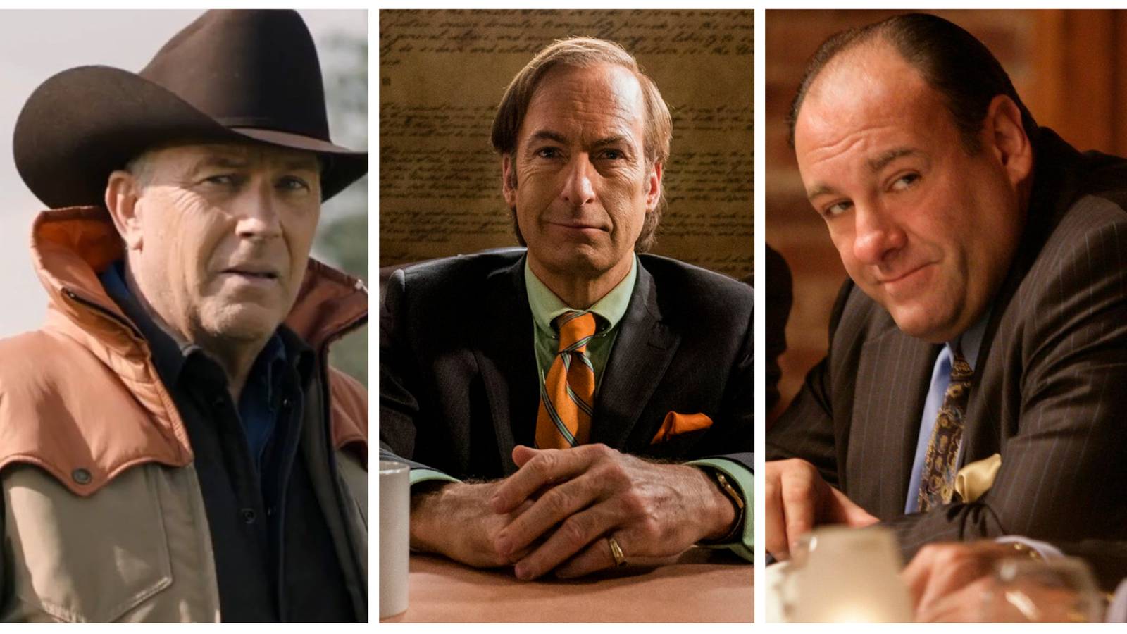 yellowstone, better call saul, and the sopranos