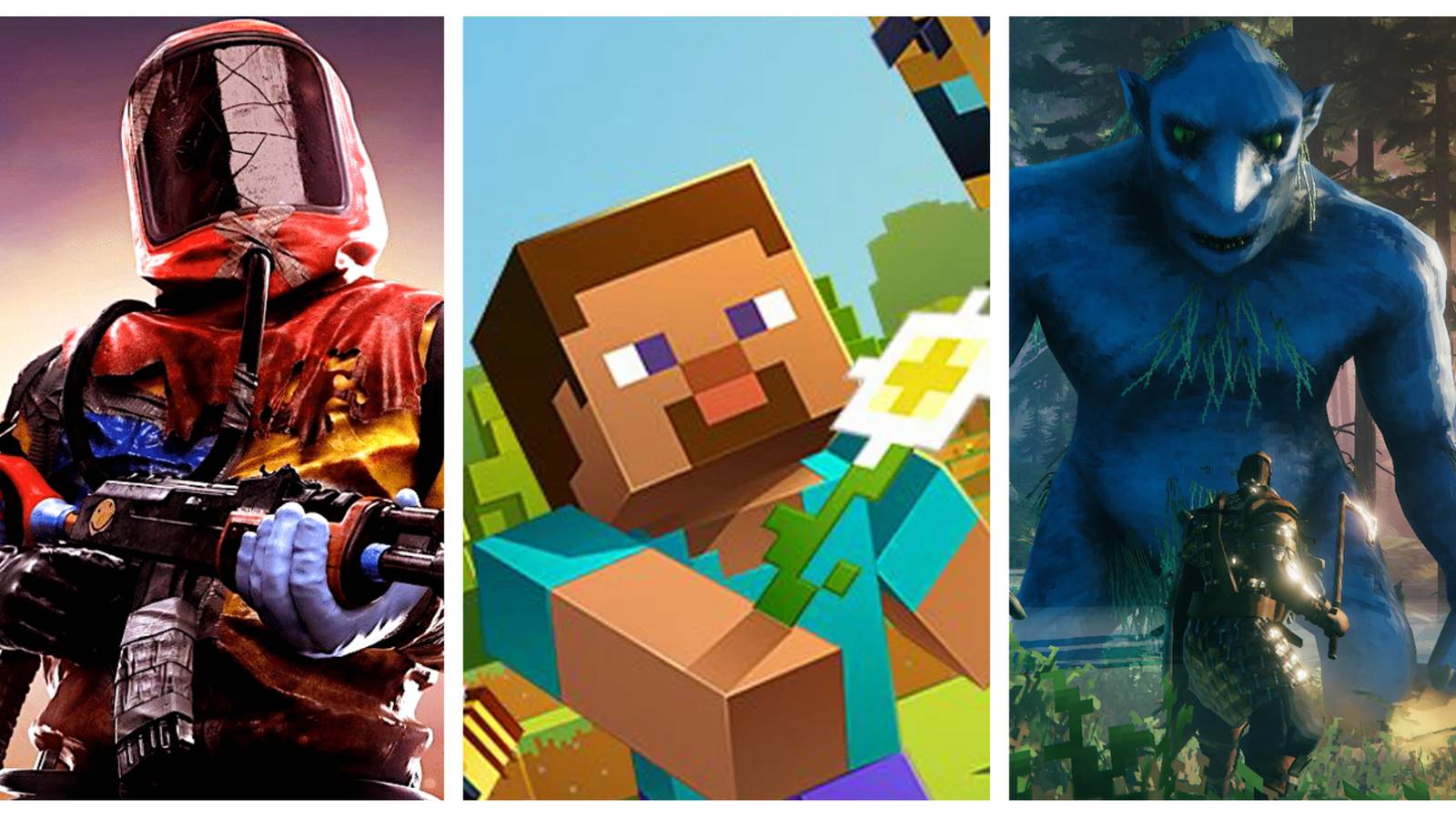 rust, minecraft and valheim