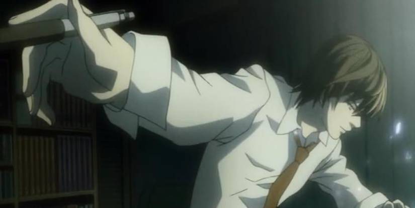 light writing in the death note