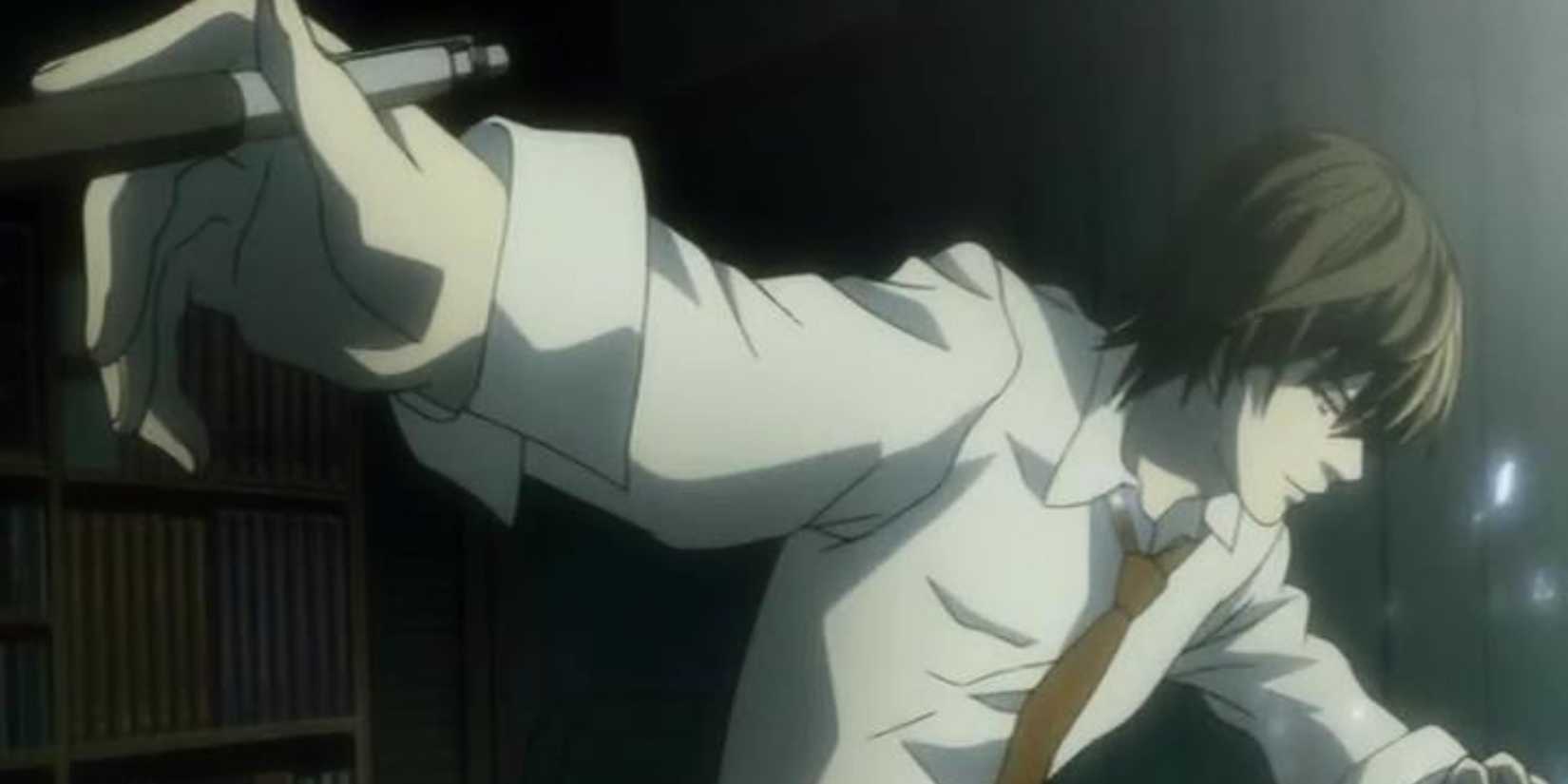 light writing in the death note