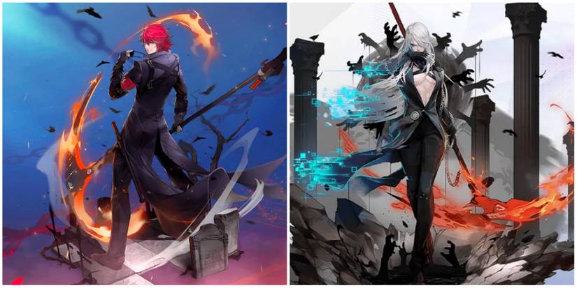 on the left is king's original outfit and on the right is king's three start outfit