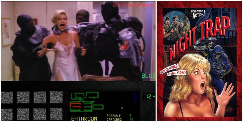 Night Trap Gameplay & Night Trap Cover Art