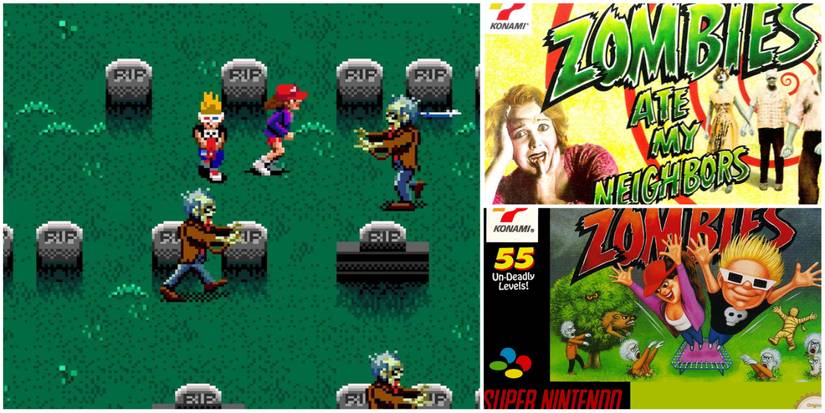 Zombies Ate My Neighbors Gameplay, Zombies Ate My Neighbors Cover Art, Zombies Cover Art