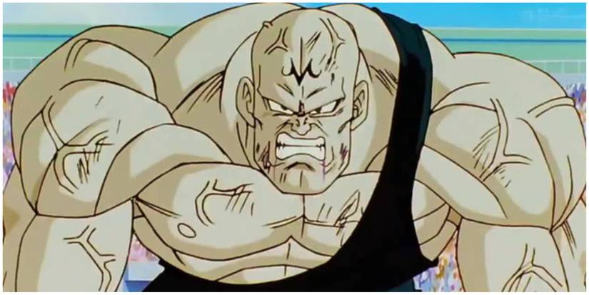 Spopovich Angry At Videl During The Martial Arts Tournament In Dragon Ball Z