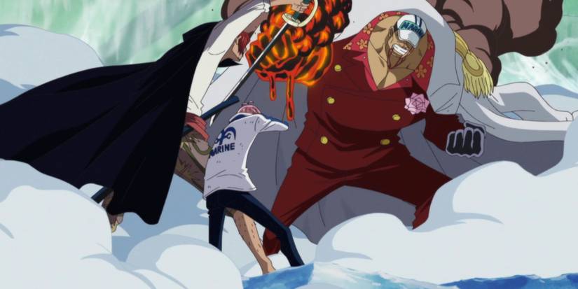 shanks stopping akainu
