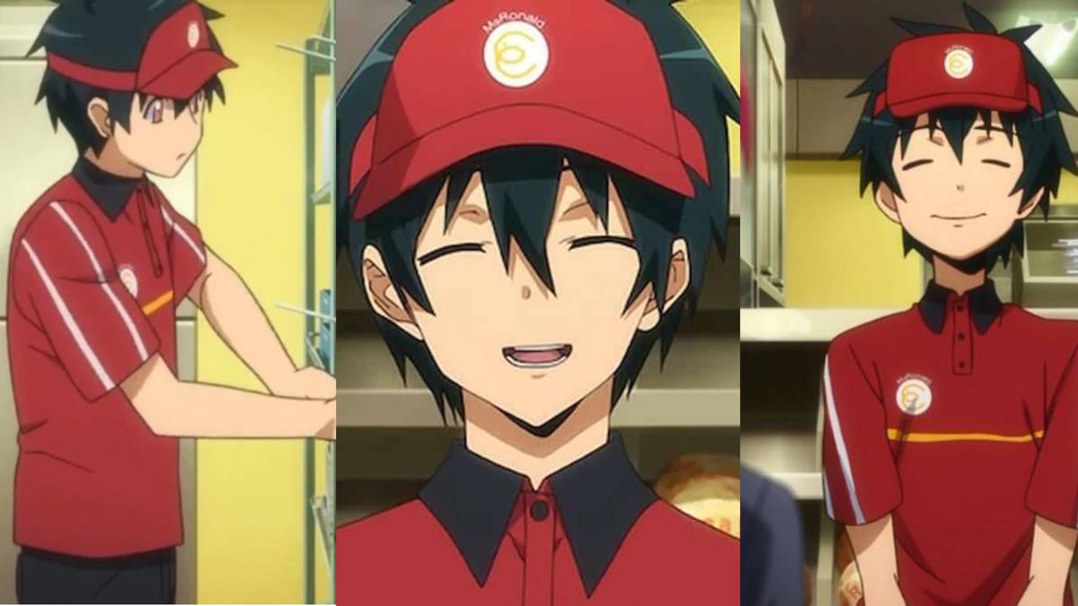 Collage of sadao from The Devil Is a Part Timer Mg Ronalds