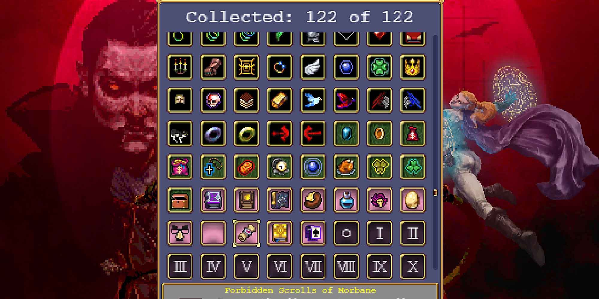The Collection in Vampire Survivors
