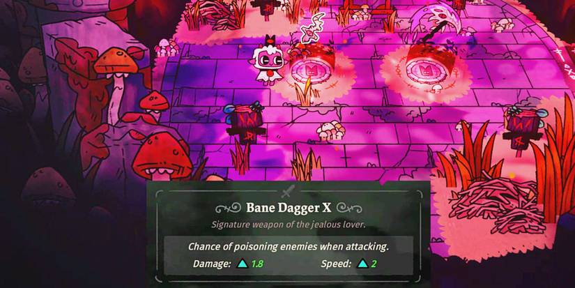 Cult of the Lamb - Lamb Grabbing The Bane Dagger As His Starting Weapon