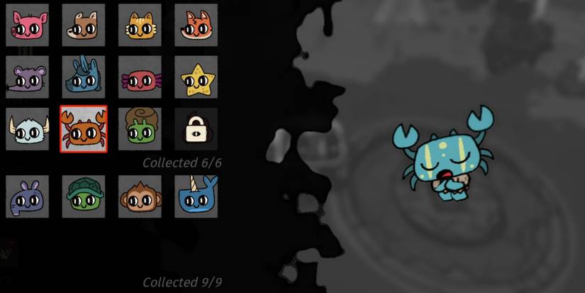 Cult of the Lamb Crab Follower Form selection screen