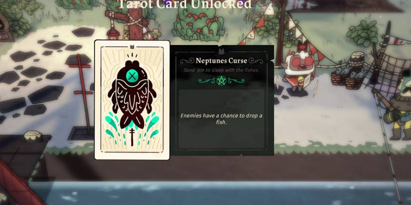 Cult of the Lamb Neptune's Curse tarot card