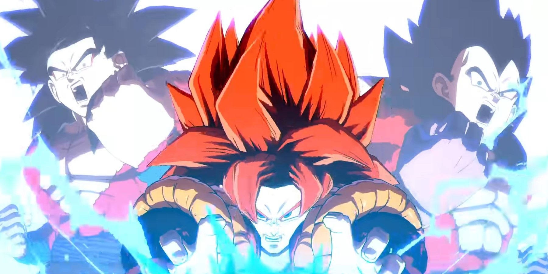 DBFZ SS4 Gogeta firing the Big Bang Kamehameha