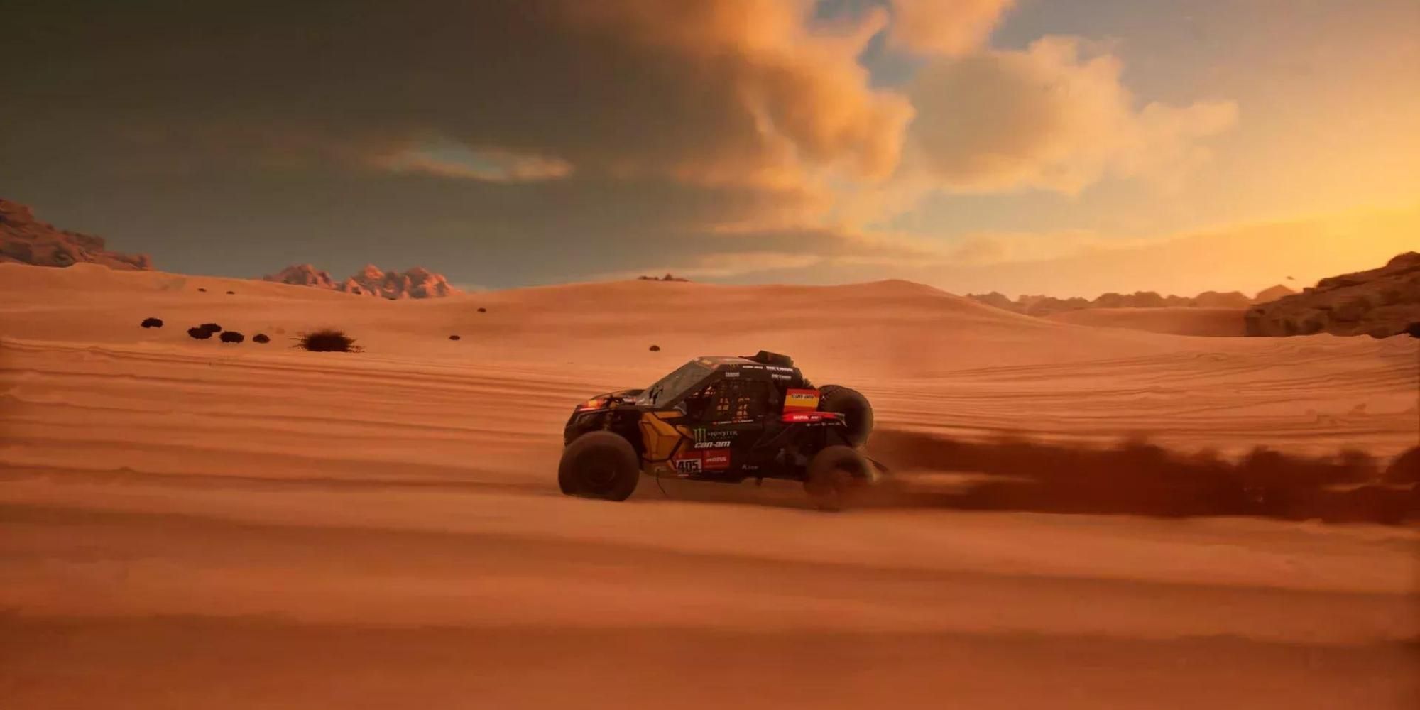 racing in Dakar Desert Rally