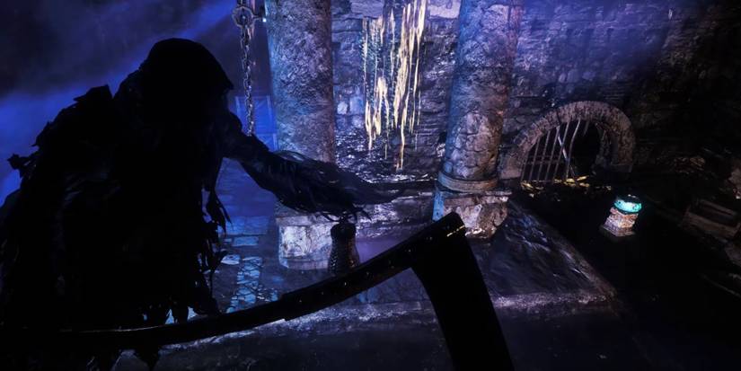 Deaths Lamp and Scythe