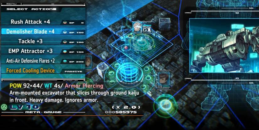 Demolisher Blade in the select menu