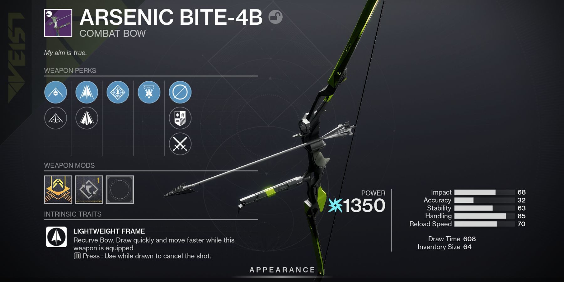 Destiny 2 Arsenic Bite Bow