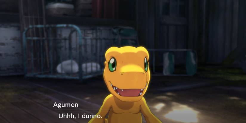 Digimon Survive - Talking to Agumon