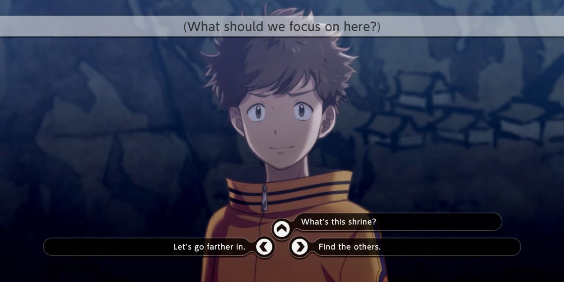 Digimon Survive_Walkthrough_Prologue_Shrine_What should we focus on here