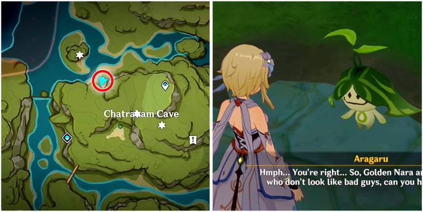 Drawing sub quest location in genshin impact