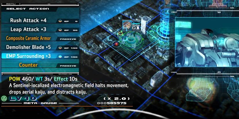 EMP Surrounding in the select menu